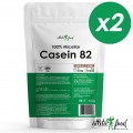 Atletic Food 100% Micellar Casein (MPC 82) (шоколад) - 1000 грамм (2 шт по 500 г)